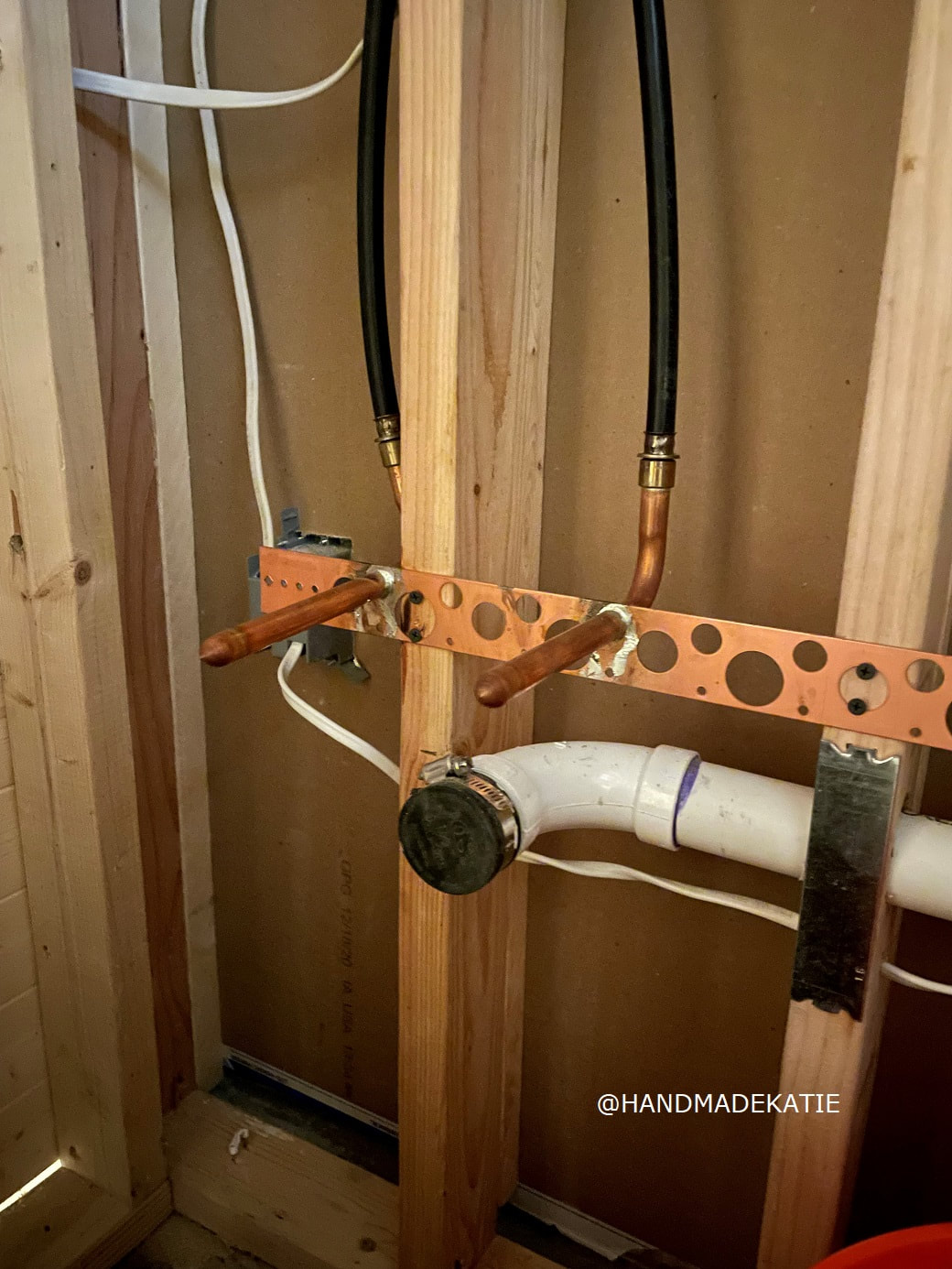 copper plumbing stub outs